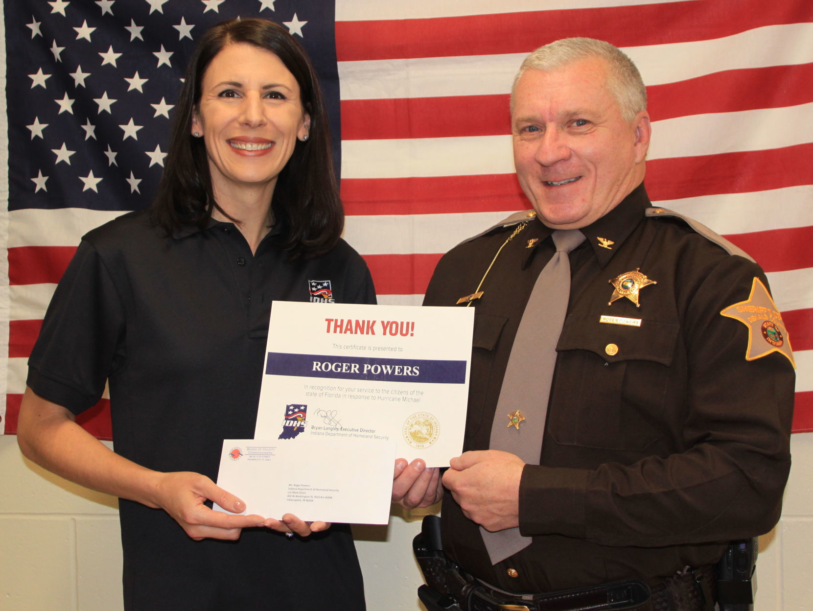 Powers honored for hurricane help